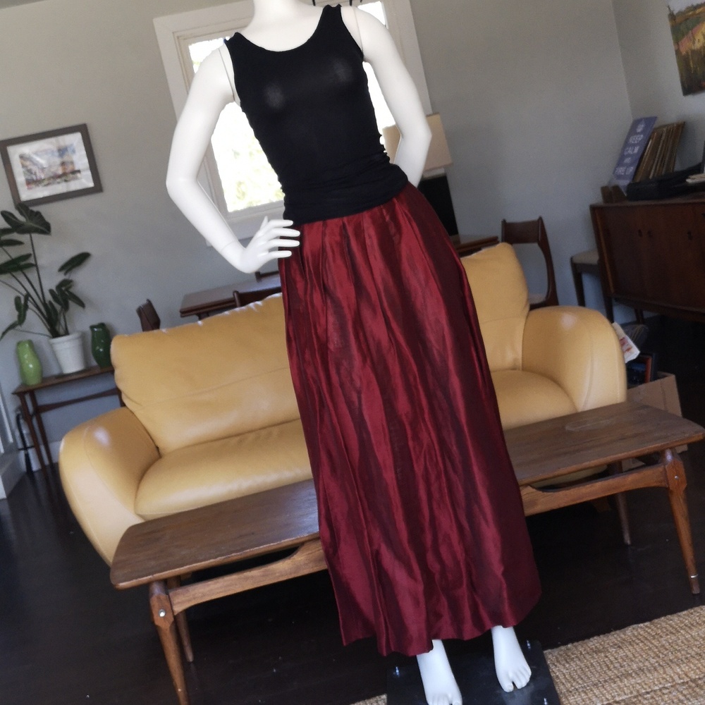 Emanuel by Emanuel Ungaro long linen skirt
